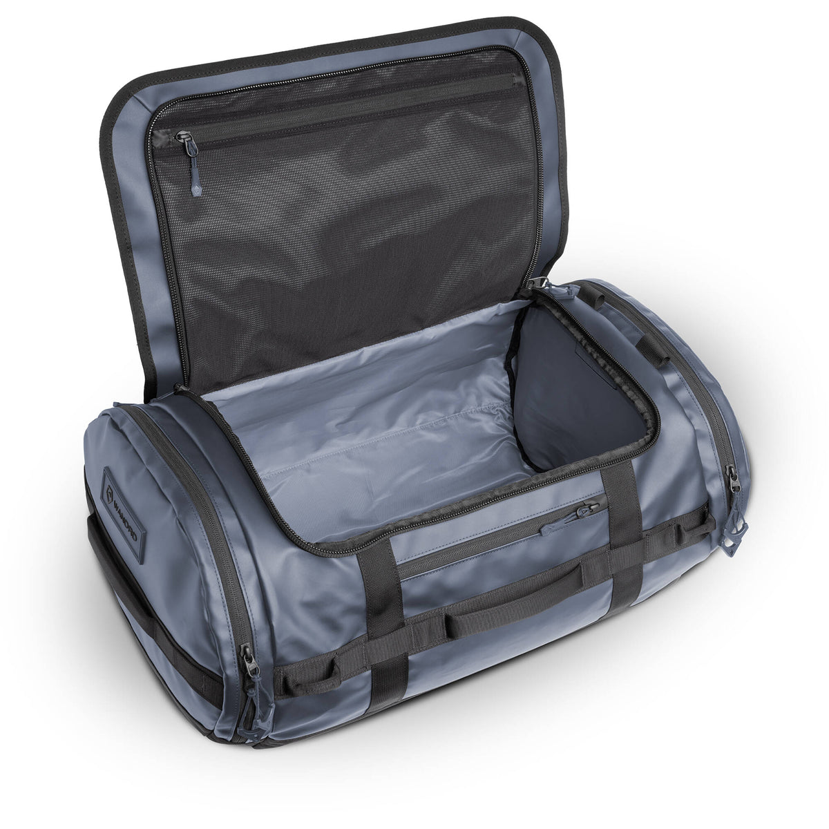 Bolso WANDRD CARRYALL Duffel (Azul Aegean, 60L) - vista frontal