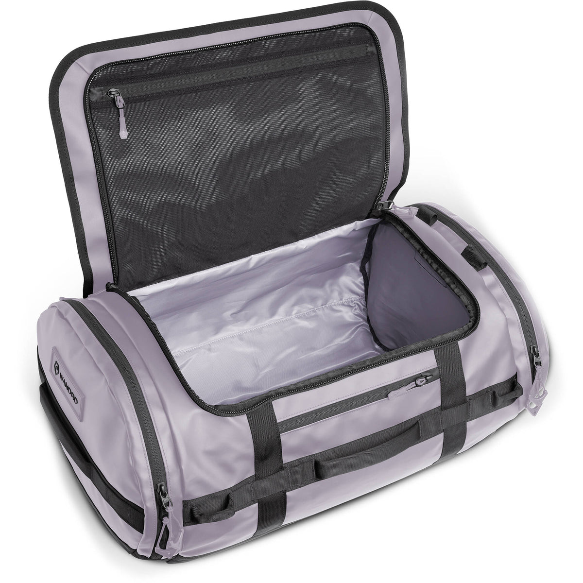 Bolso WANDRD CARRYALL Duffel (Violeta Uyuni, 30L) - vista frontal