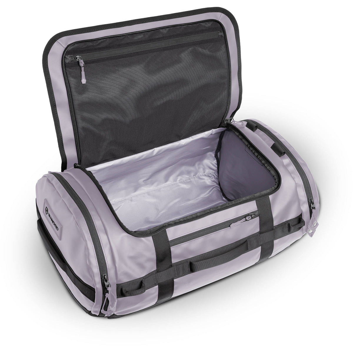 Bolso WANDRD CARRYALL Duffel (Violeta Uyuni, 60L) - vista frontal