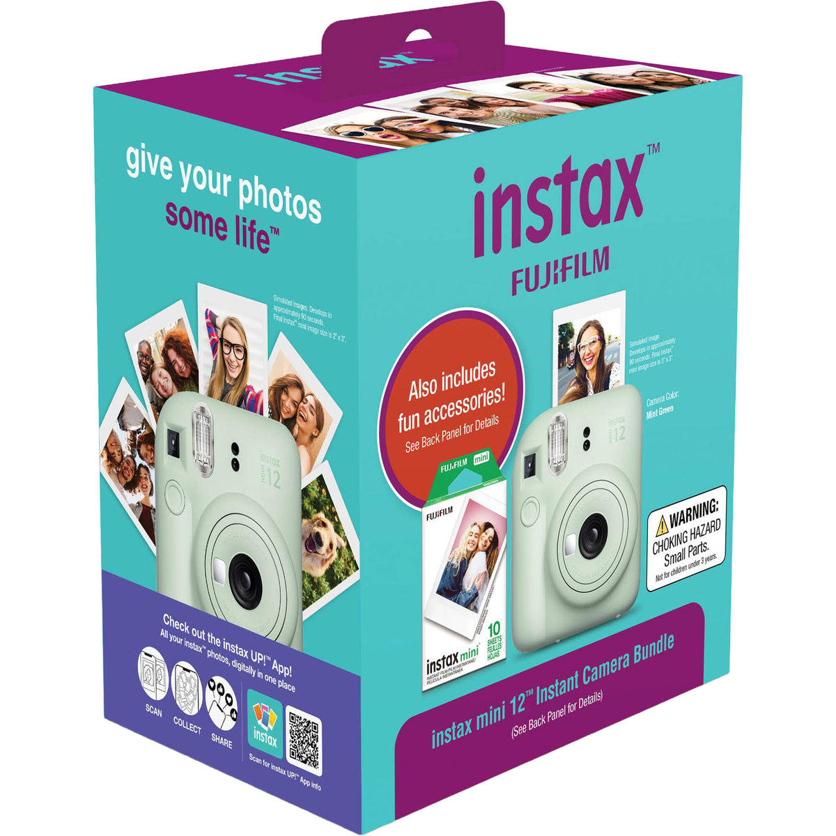 Cámara Analógica Fujifilm instax mini 12 Instant Bundle (Mint Verde) - detalle