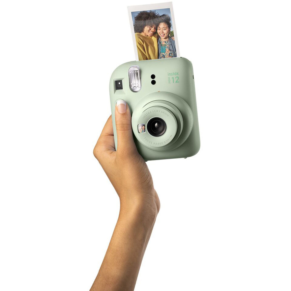 Cámara Analógica Fujifilm instax mini 12 (Verde Menta) - contenido de la caja