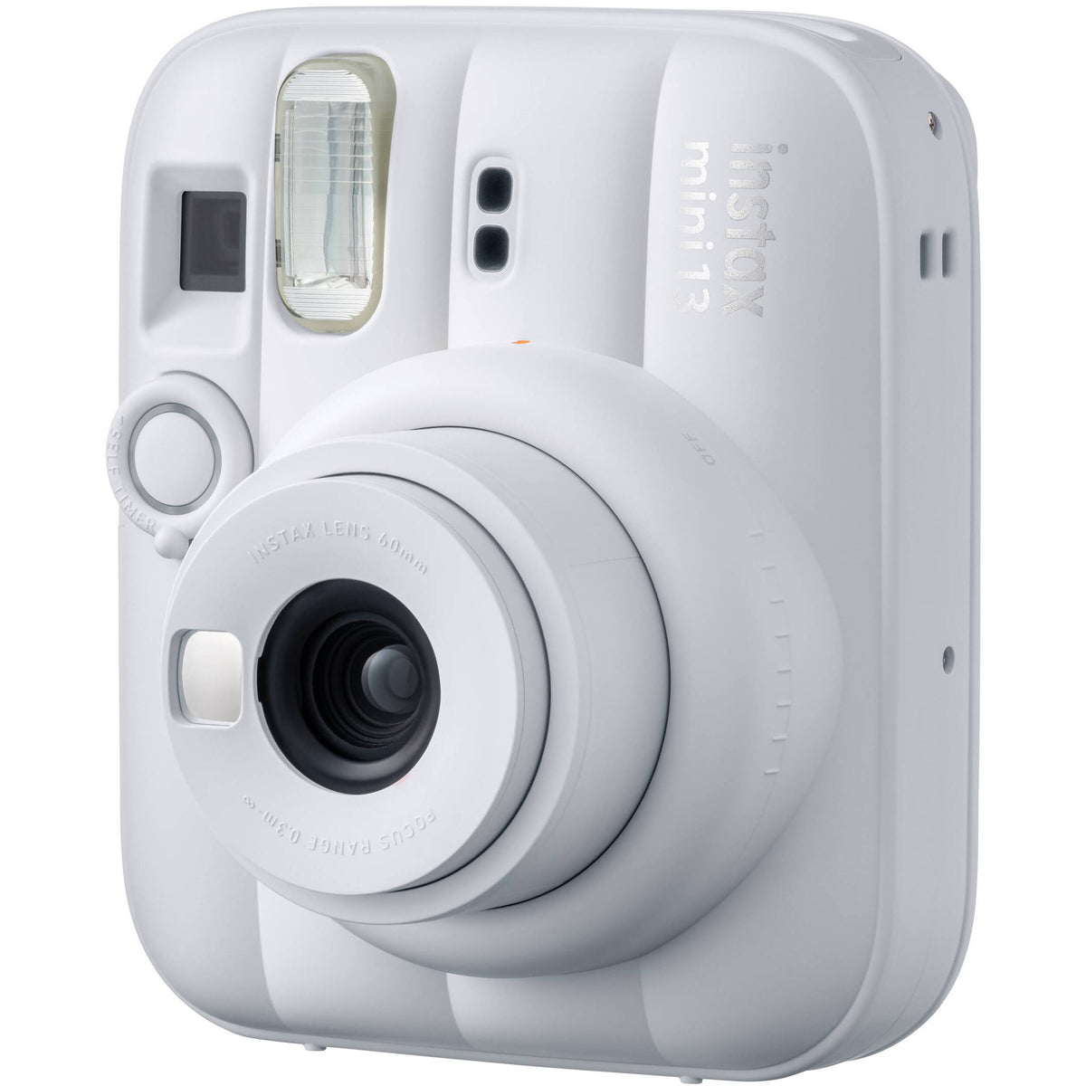 Cámara Analógica Fujifilm INSTAX MINI 13 (Blanco Arcilla) - vista lateral