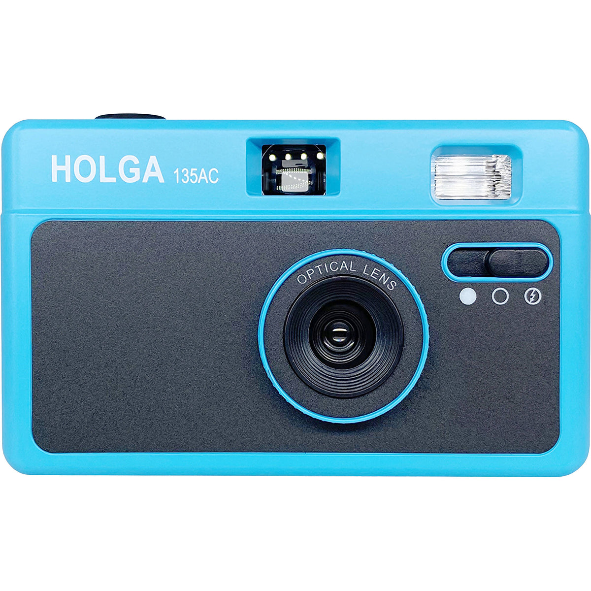 Cámara Analógica Holga 135AC (Azul Frío) - vista frontal
