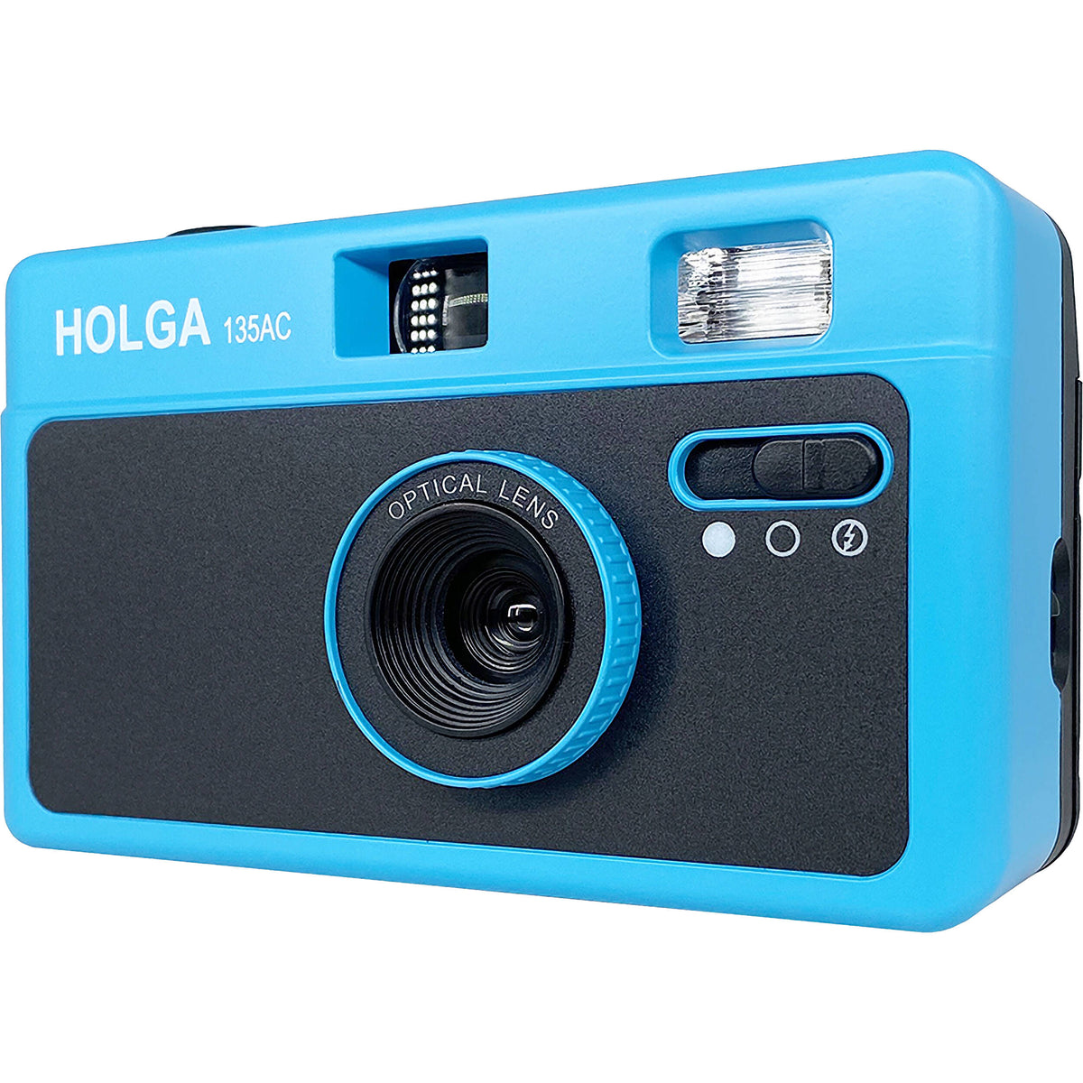 Cámara Analógica Holga 135AC (Azul Frío) - vista trasera