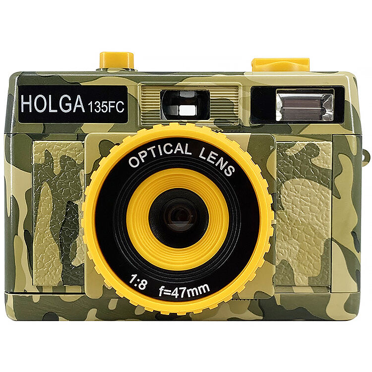 Cámara Analógica Holga 135FC con Flash (Verde Camuflado) - vista principal