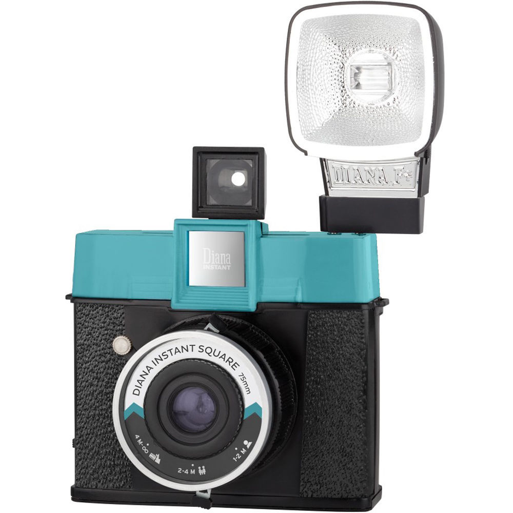 Cámara Analógica Lomography Diana Instant Square con Flash (Edición Clásica) - vista trasera