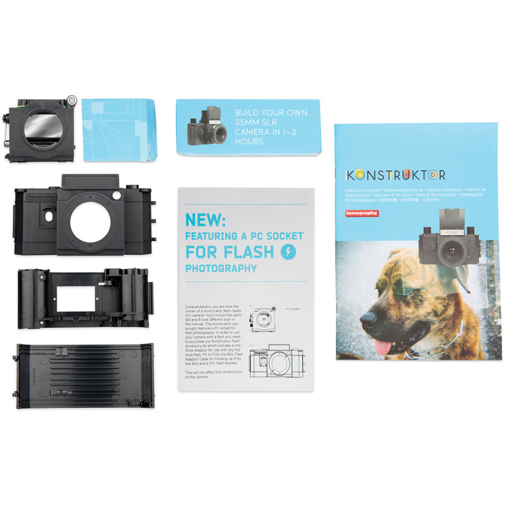 Cámara Analógica Lomography Konstruktor F Para Armar 35mm - detalle