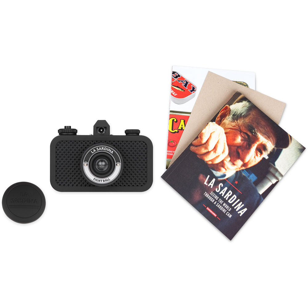 Cámara Analógica Lomography La Sardina 8Ball - vista lateral