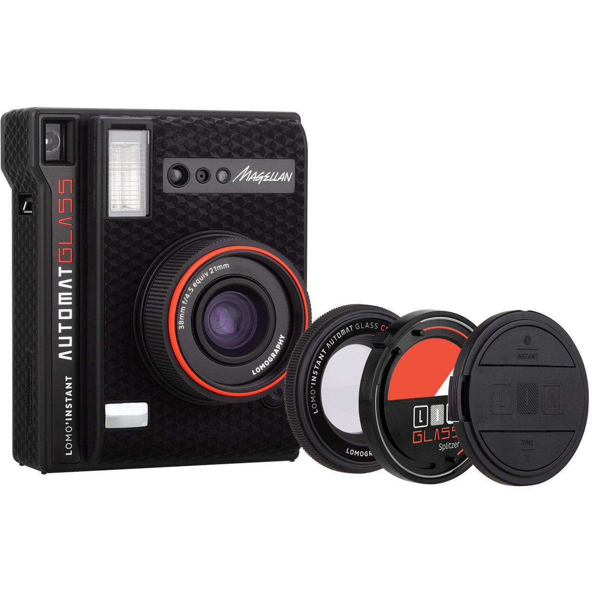 Cámara Analógica Lomography Lomo'Instant Automat Glass (Edición Magellan) - vista lateral