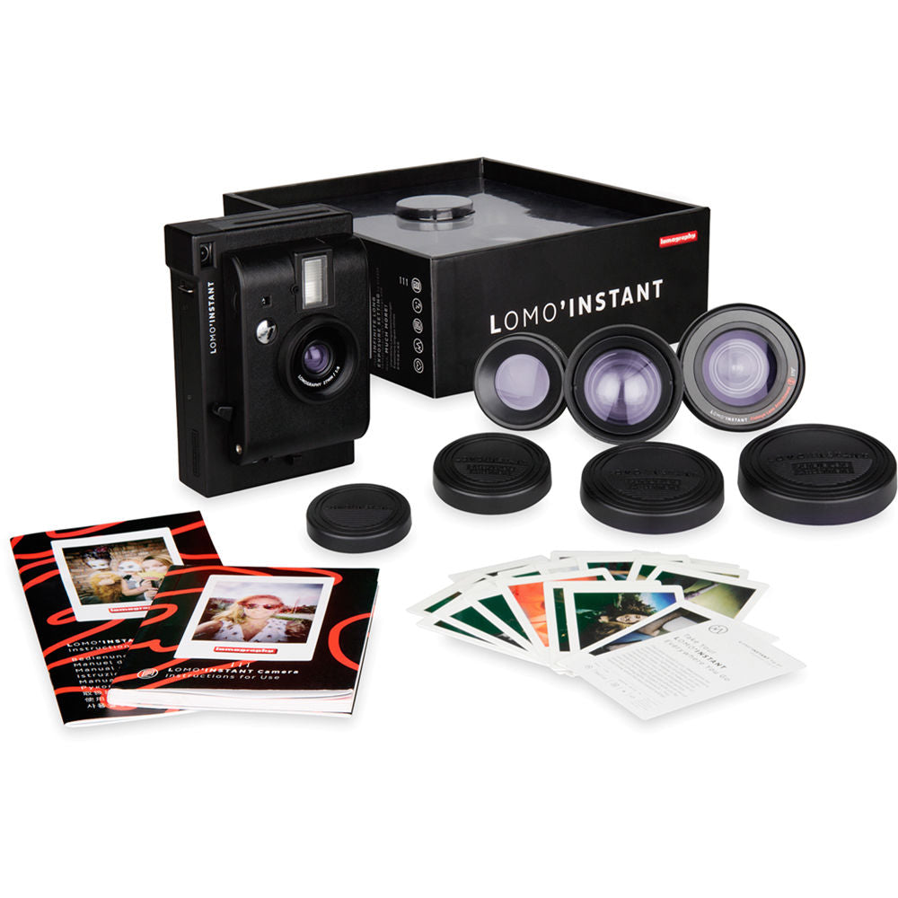Cámara Analógica Lomography Lomo'Instant y 3 Lentes (Edición Negra) - detalle
