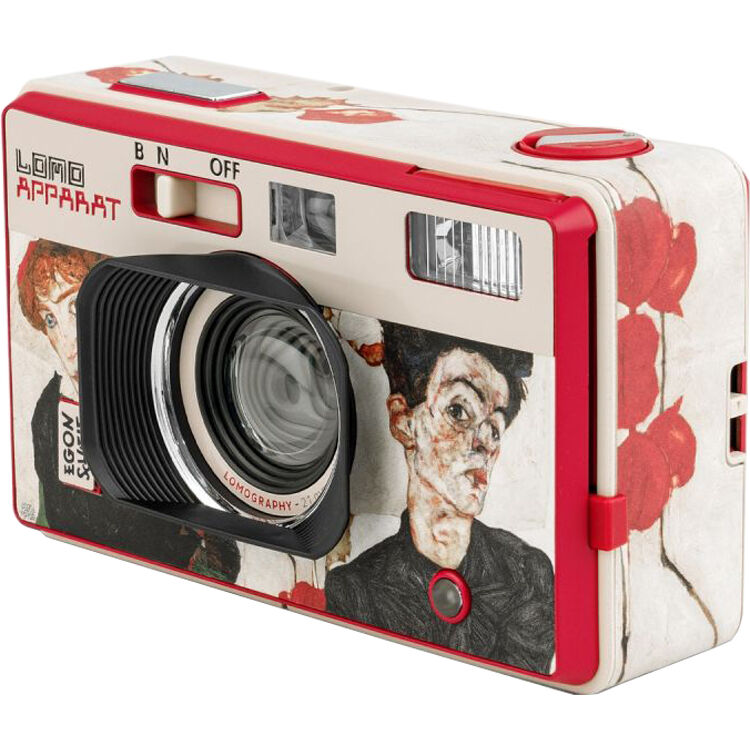Cámara Analógica Lomography LomoApparat 21mm Gran Angular (Edición Schiele) - vista trasera