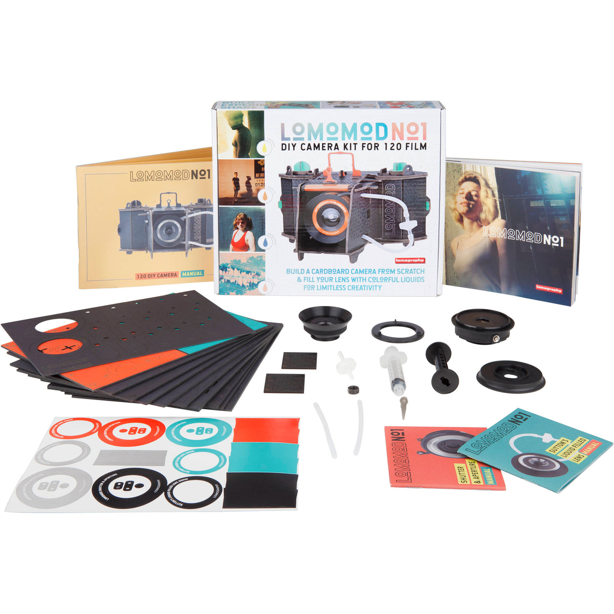 Cámara Analógica Lomography LomoMod No.1 - contenido de la caja