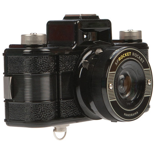Cámara Analógica Lomography Sprocket Rocket 35mm (Negro) - vista frontal