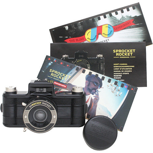Cámara Analógica Lomography Sprocket Rocket 35mm (Negro) - detalle