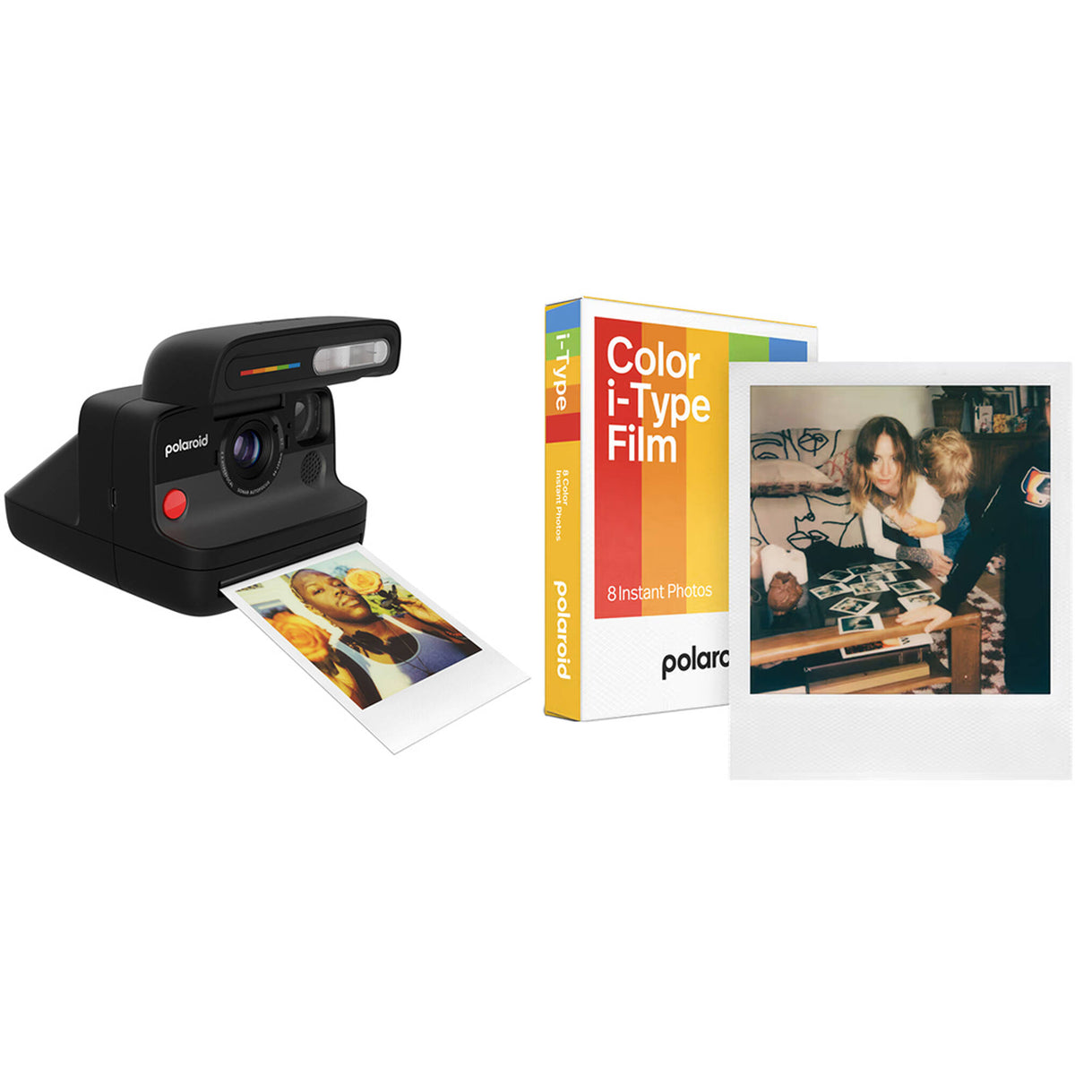 Cámara Analógica Polaroid Flip Color Set Inicial (Negro, 8 Exposiciones) con Película - vista principal