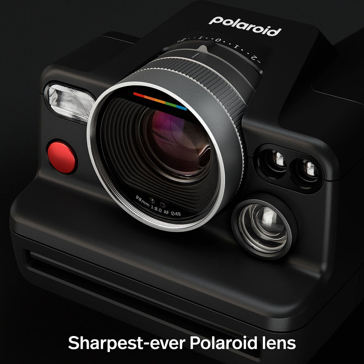 Cámara Analógica Polaroid I-2 (Negro) - contenido de la caja