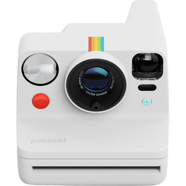 Cámara Analógica Polaroid Now+ Generation 3 i-Type Set Inicial (Blanco) con Película - vista frontal