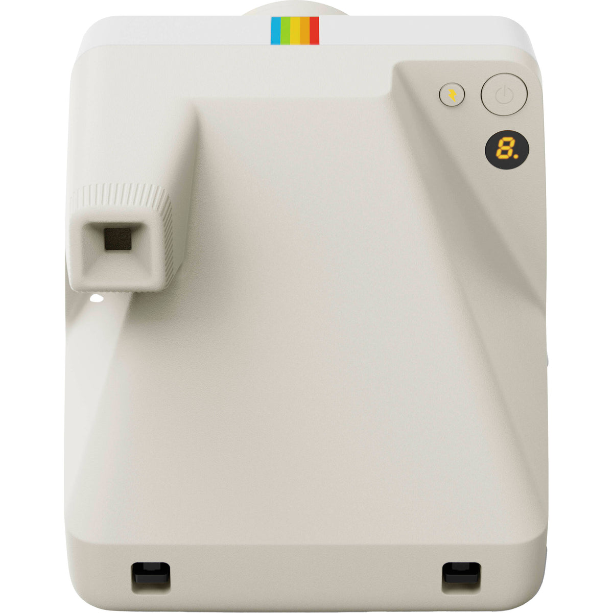 Cámara Analógica Polaroid Now Generation 3 i-Type Set Inicial (Blanco Guijarro, 8 Exposiciones) con Película - puertos y cone