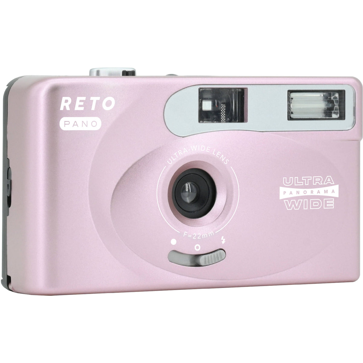 Cámara Analógica Reto Project PANO 35mm (Rosa Metalizado) - vista trasera