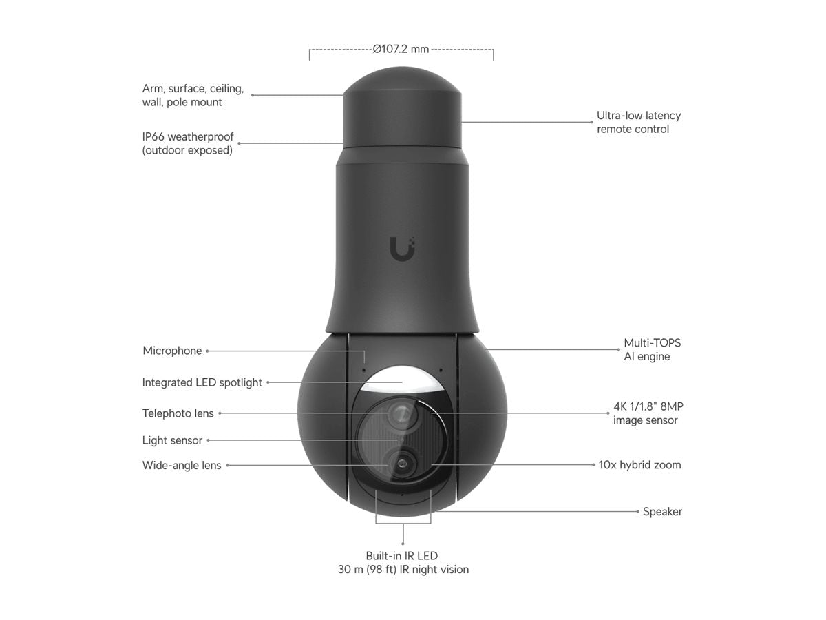 Cámara de Seguridad Ubiquiti UniFi G6 - vista 3
