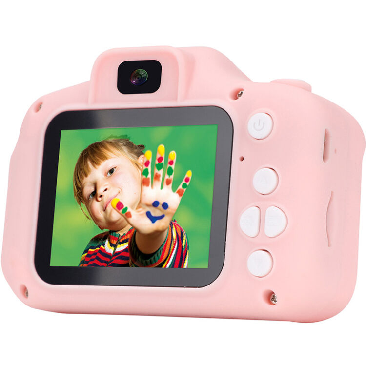 Cámara Digital AgfaPhoto Realikids Cam Mini para Niños Rosa - vista frontal