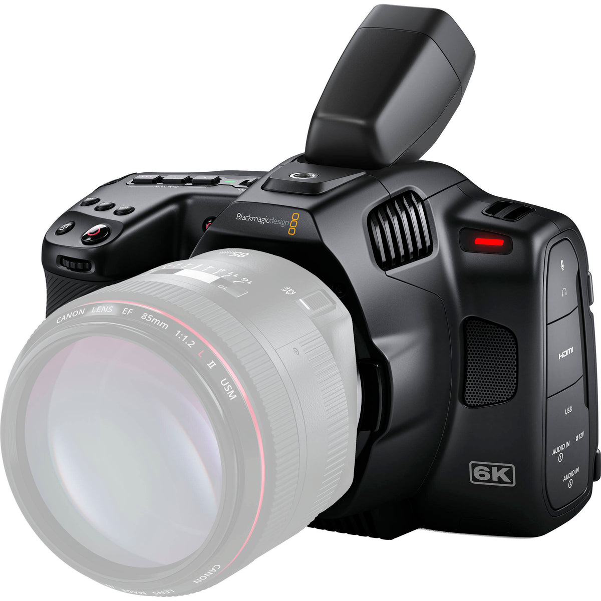 Cámara Digital Blackmagic Design Pocket 6K Pro (Canon EF) - vista trasera