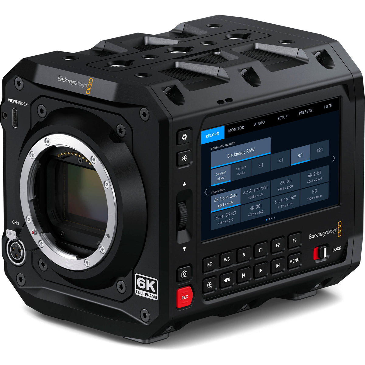 Cámara Digital Blackmagic Design PYXIS 6K Cinema Box (ARRI PL) - vista lateral