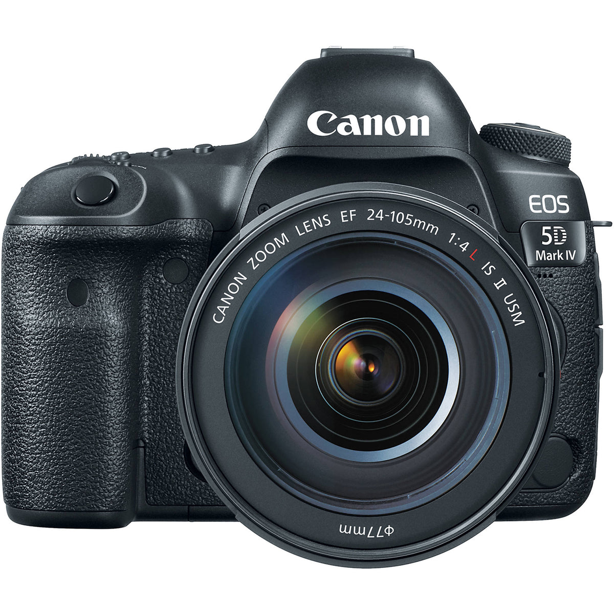 Cámara Digital Canon EOS 5D Mark IV con Lente EF 24-105mm f/4L II - vista frontal