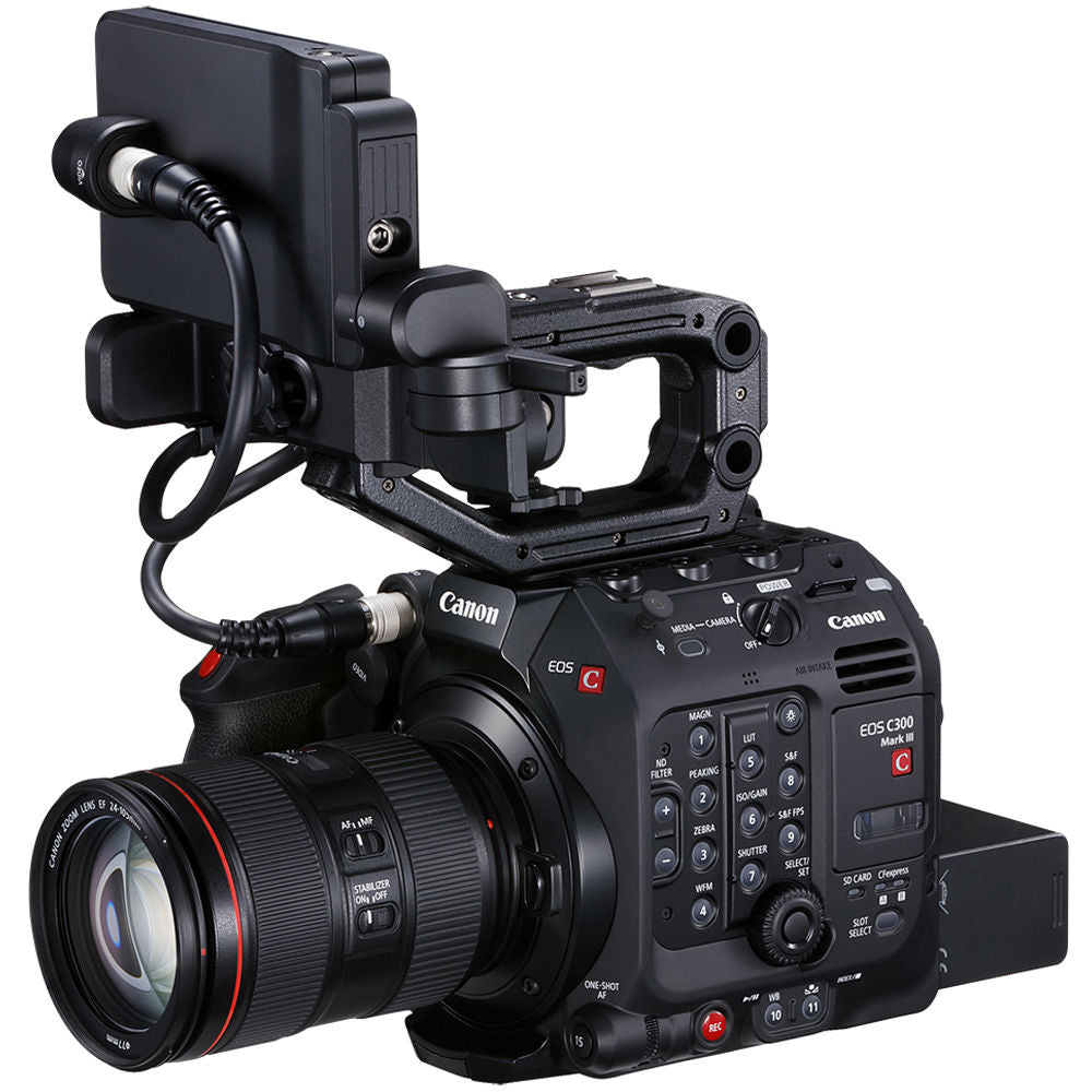 Cámara Digital Canon EOS C300 Mark III Cuerpo (EF Lente Montura) - vista trasera