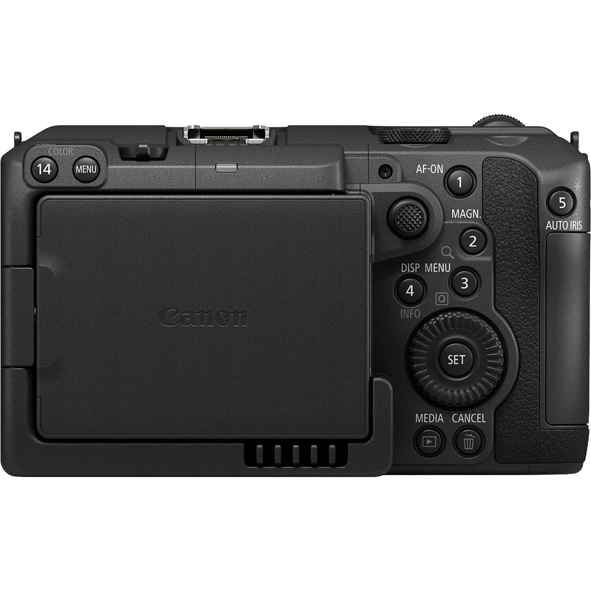 Cámara Digital Canon EOS C50 Full Frame (Canon RF) - vista trasera