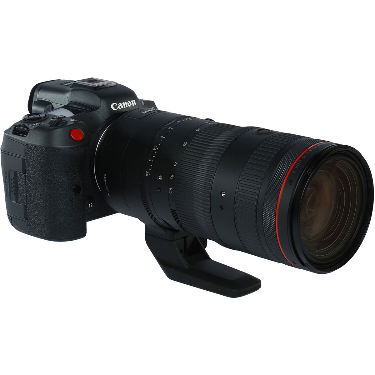Cámara Digital Canon EOS R5 C Cinema con Lente RF 24-105mm f/2.8L Z - vista frontal