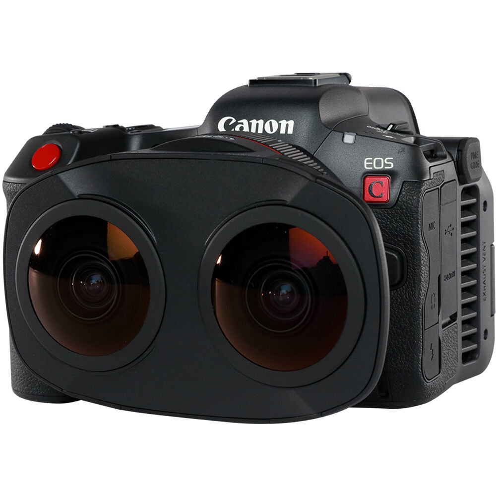 Cámara Digital Canon EOS R5 C Kit VR con Lente RF 5.2mm f/2.8 Dual Fisheye - vista trasera