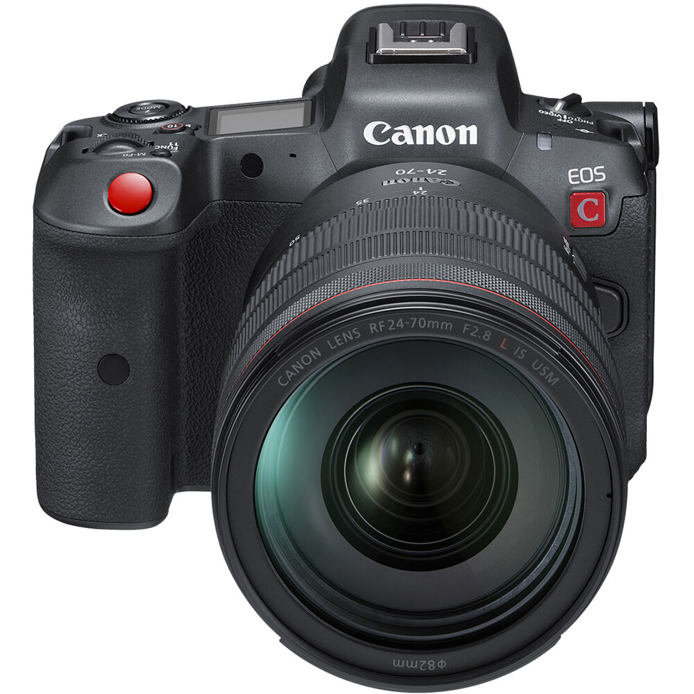 Cámara Digital Canon EOS R5 C Mirrorless Cinema Kit con RF 24-70mm f/2.8 Lente - vista lateral