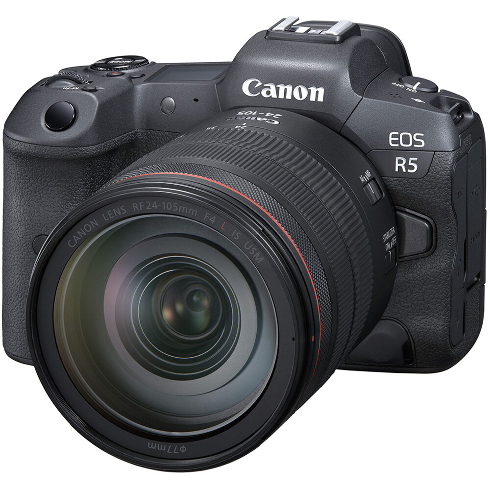 Cámara Digital Canon EOS R5 Mirrorless Full Frame 45MP 8K - vista lateral