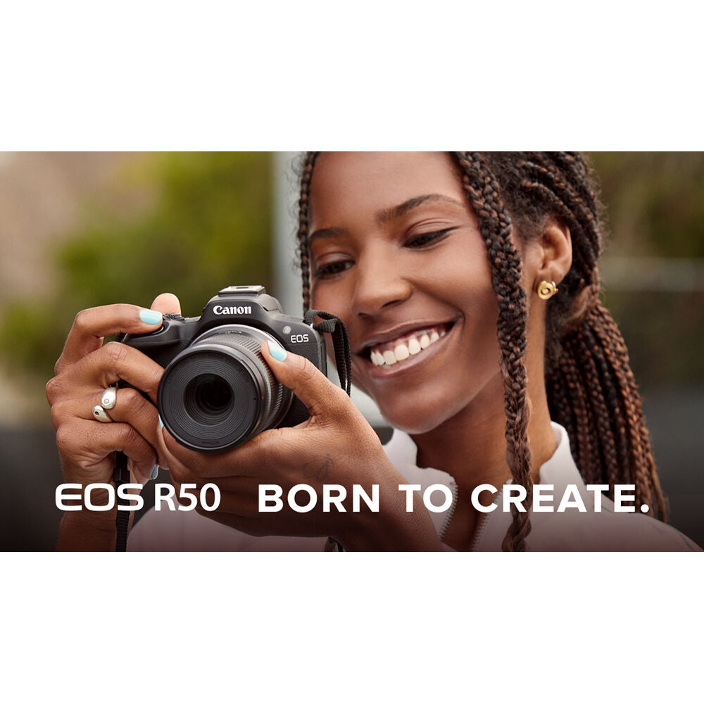 Cámara Digital Canon EOS R50 Kit Creador de Video - contenido de la caja