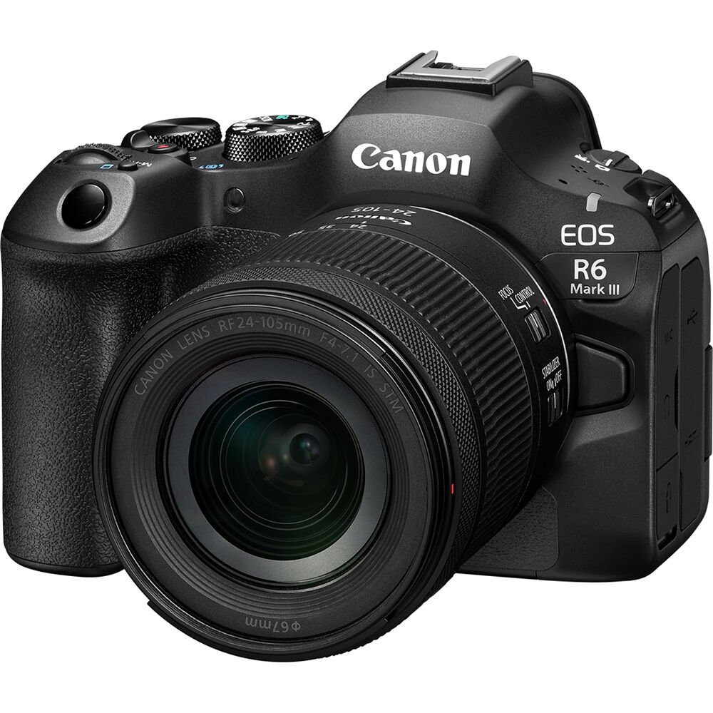 Cámara Digital Canon EOS R6 Mark III con Lente RF 24-105mm f/4-7.1 - contenido de la caja