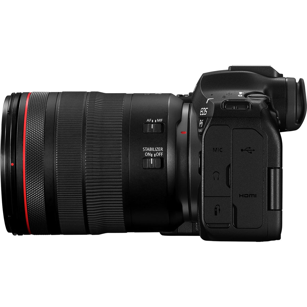 Cámara Digital Canon EOS R6 Mark III con Lente RF 24-105mm f/4L - vista trasera