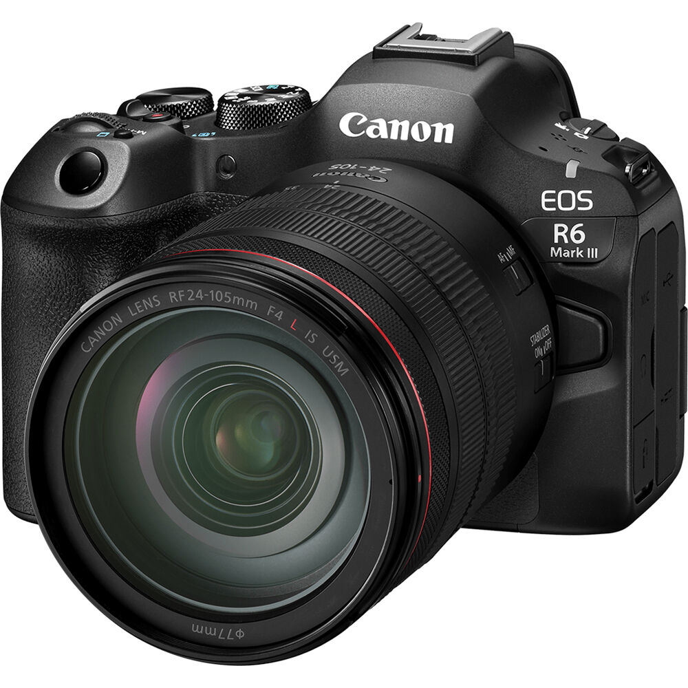 Cámara Digital Canon EOS R6 Mark III con Lente RF 24-105mm f/4L - contenido de la caja