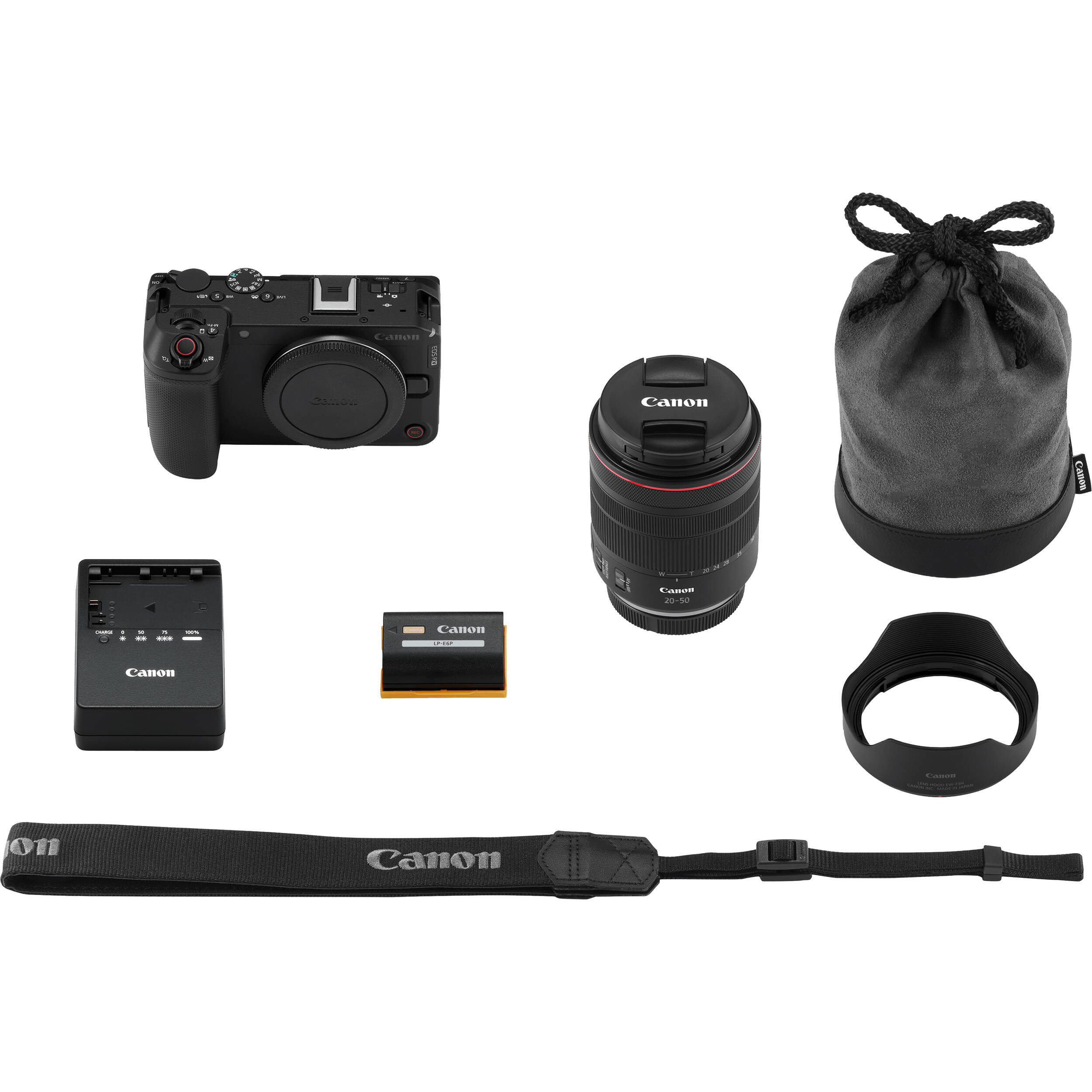 Cámara Digital Canon EOS R6 V con Lente RF 20-50mm f/4 - en uso