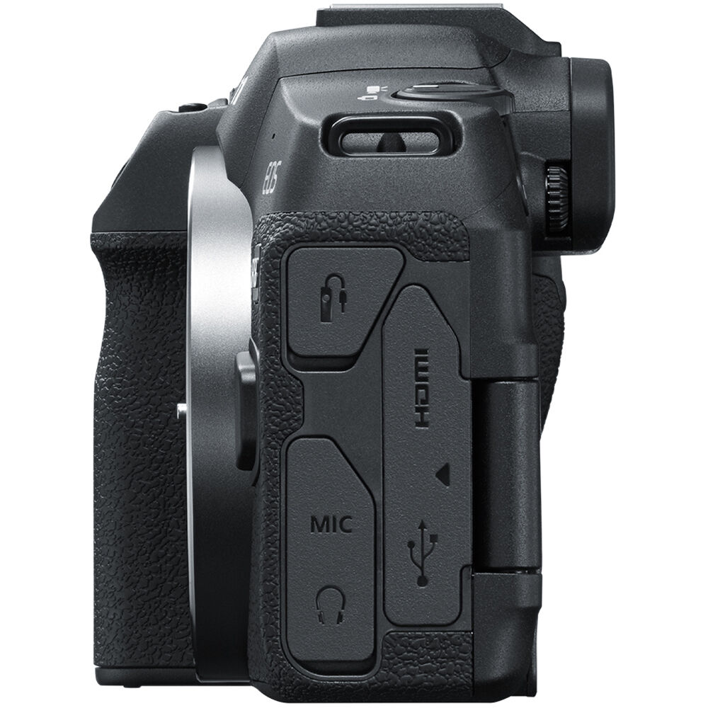 Cámara Digital Canon EOS R8 con Firmware de Guías de Recorte - vista trasera