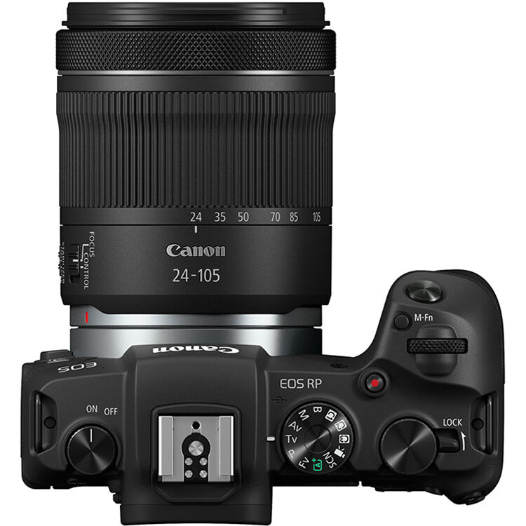 Cámara Digital Canon EOS RP con Lente RF 24-105mm f/4-7.1 - vista lateral