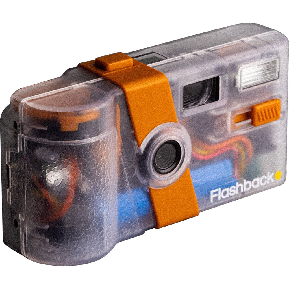Cámara Digital Flashback ONE35 V2 13MP Transparente y Naranja - vista principal