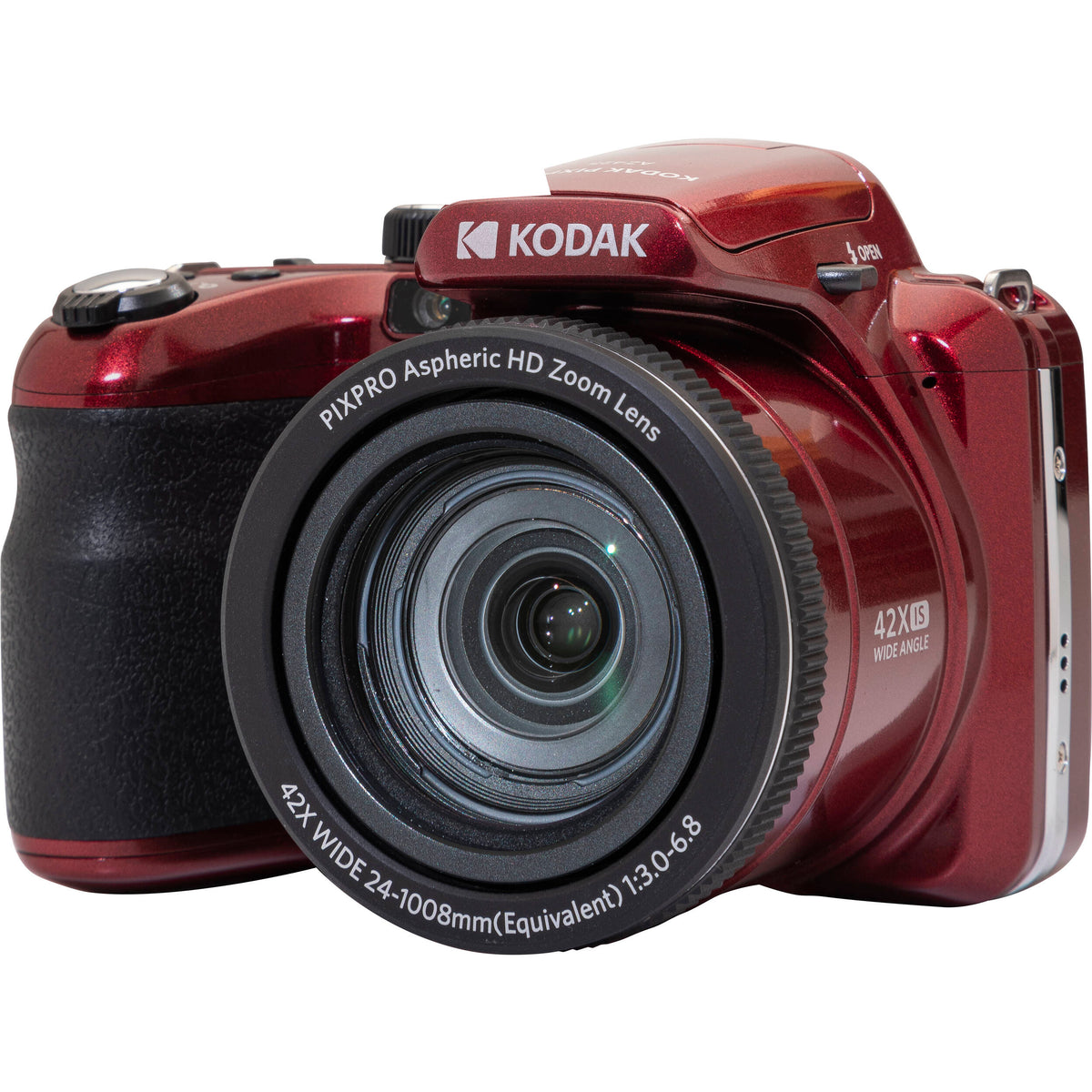 Cámara Digital Kodak PIXPRO AZ425 Zoom Óptico 42x Roja - vista lateral