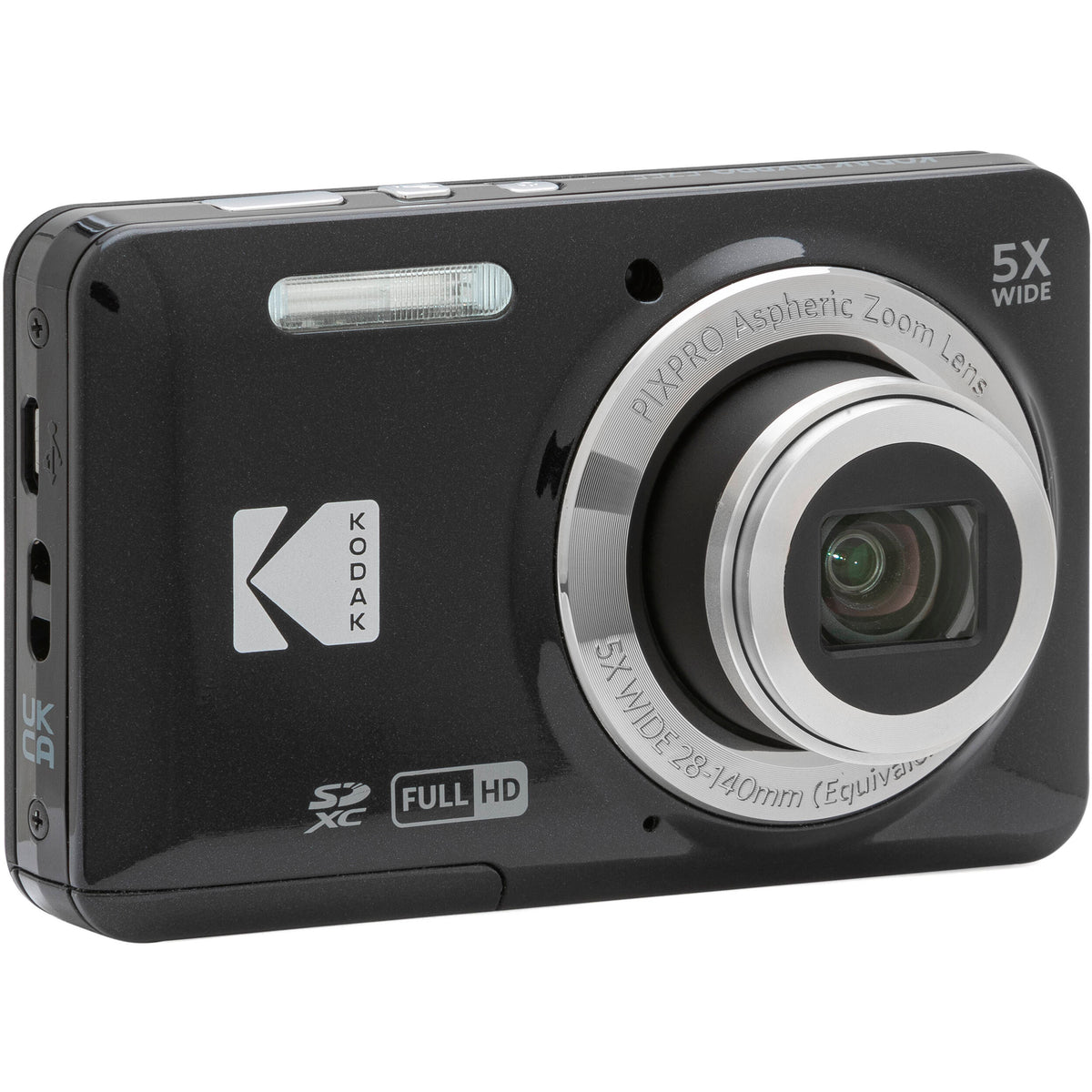 Cámara Digital Kodak PIXPRO FZ55 16MP Zoom Óptico 5x Negra - detalle