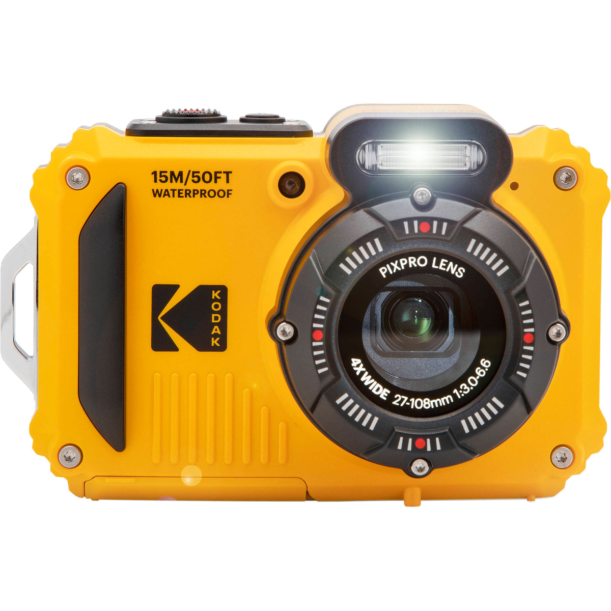 Cámara Digital Kodak PIXPRO WPZ2 Sumergible 15 Metros Amarilla - contenido de la caja