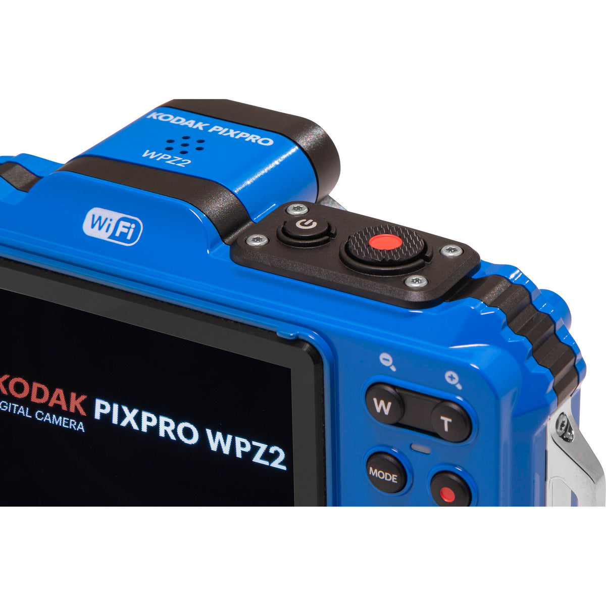 Cámara Digital Kodak PIXPRO WPZ2 Sumergible 15 Metros Azul - vista lateral