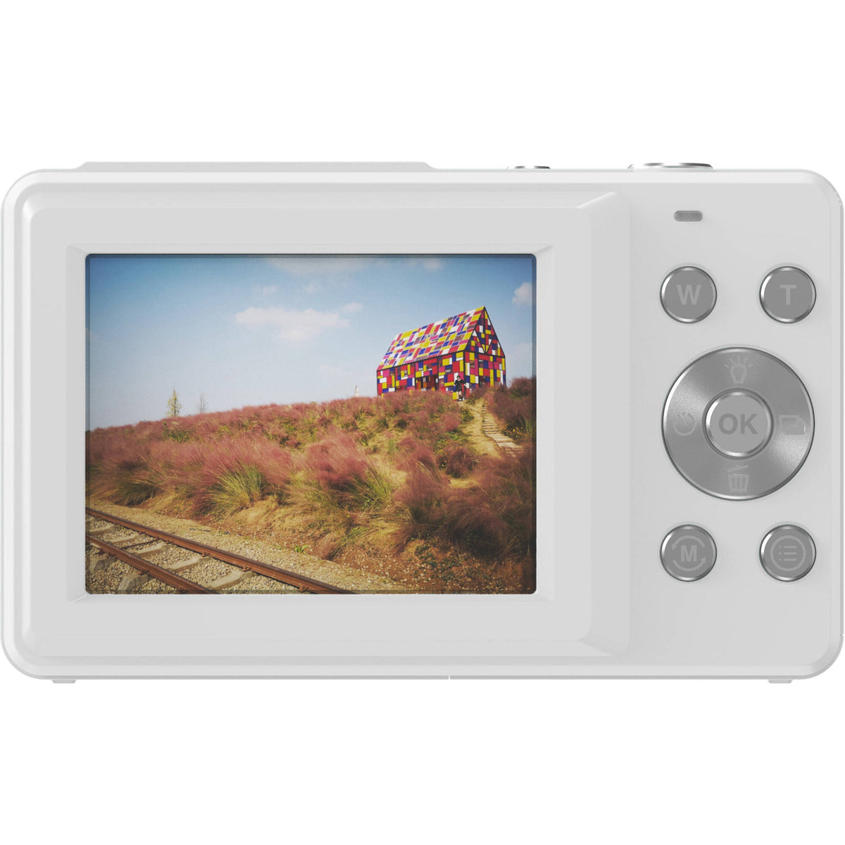 Cámara Digital Kreate DC403L-AF 8MP Compacta Blanca - vista frontal