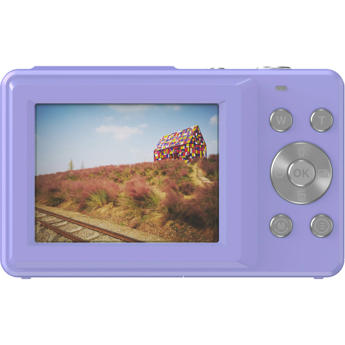 Cámara Digital Kreate DC403L-AF 8MP Compacta Morada - vista frontal
