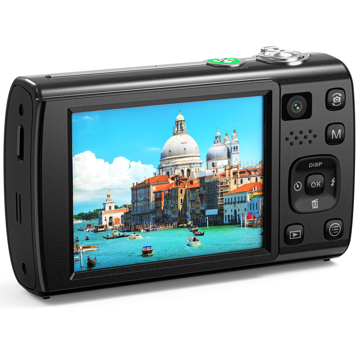 Cámara Digital Kreate KR48 Pantalla Táctil 4K Negra - puertos y conexiones