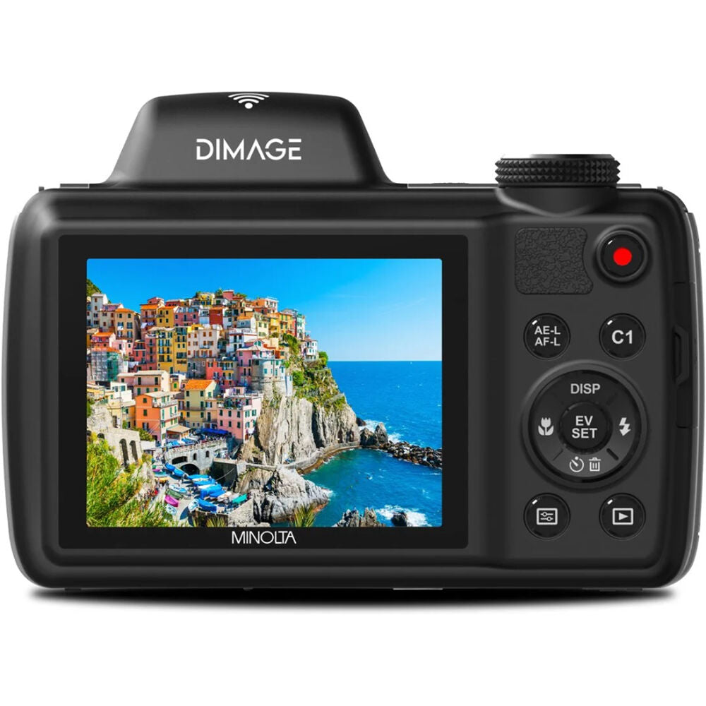 Cámara Digital Minolta MN68Z DiMAGE Zoom Óptico 68x Negra - vista frontal